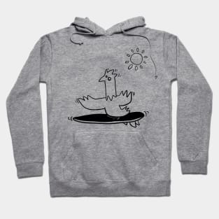 surfer chicken Hoodie